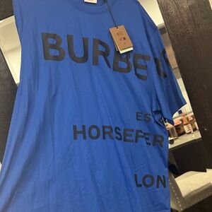 Men’s Burberry Royal Blue Graphic Tee